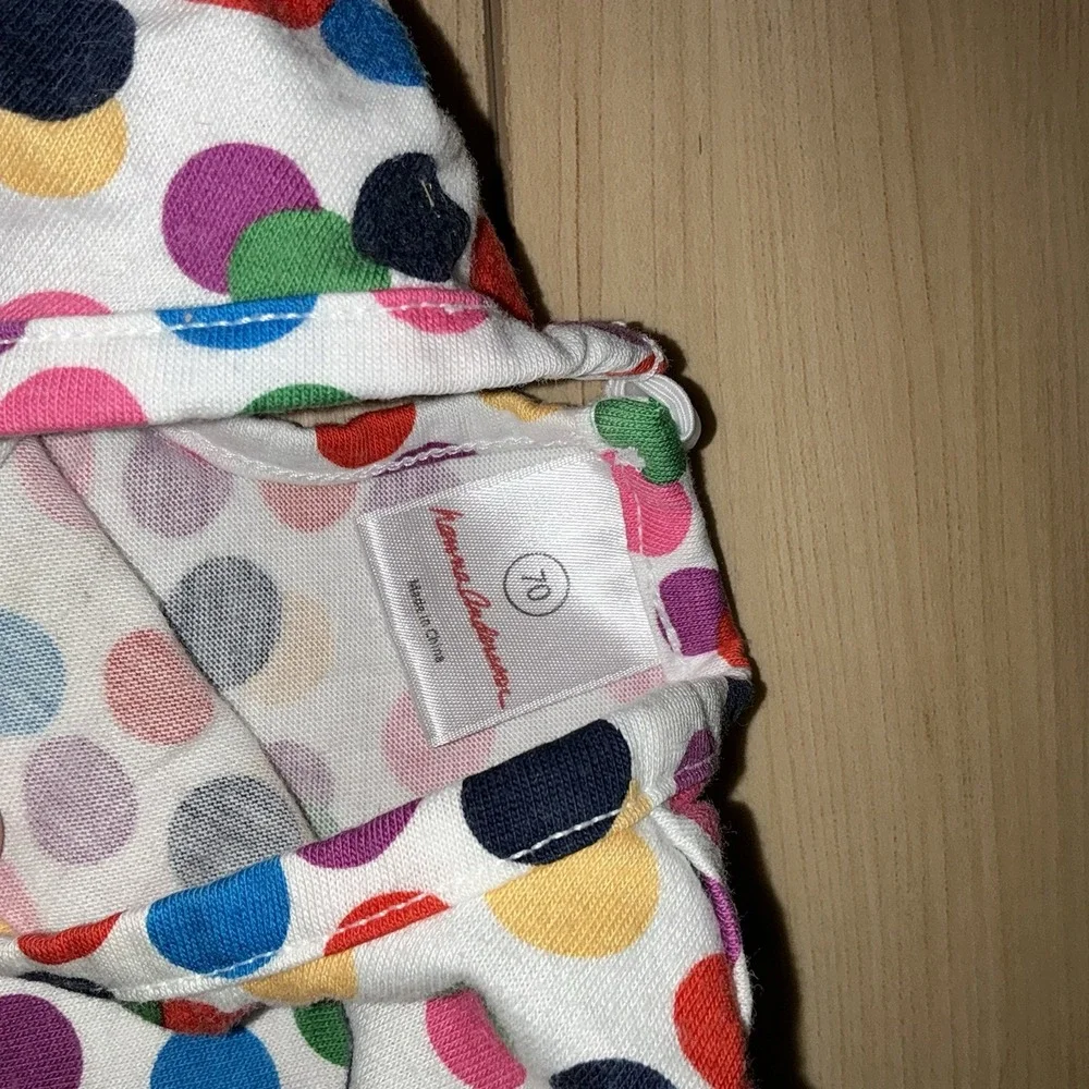 Hanna Andersson Dotted Dress Size 70‎ 6-12 Months Baby Girl Rainbow Colorful